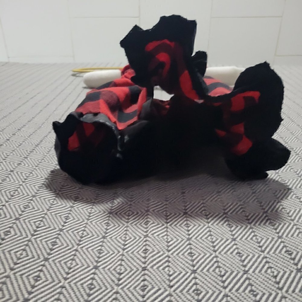 2 Piece SET Red And Black Checkerboard Lumberjack Overalls Skirt & Leggings SET - Picture 8 of 13